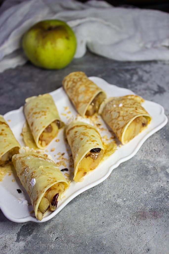 Crêpes met strudelvulling