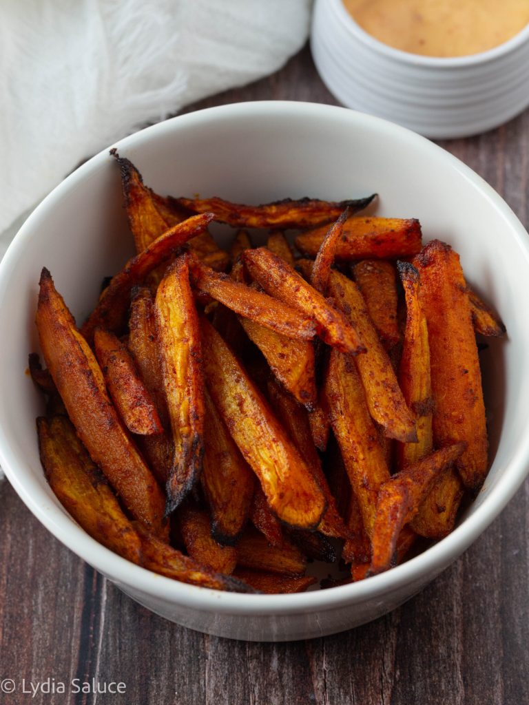 Gekruide wortelsticks in de airfryer