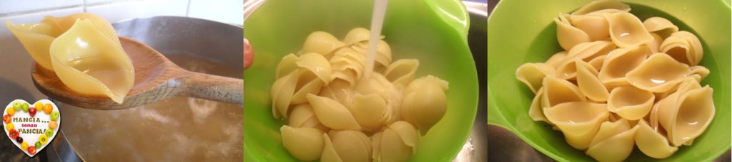 Lichte gevulde conchiglioni met spinazie en ricotta, Mangia senza Pancia