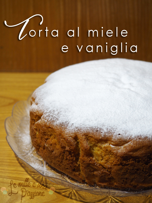 Honing-vanille taart