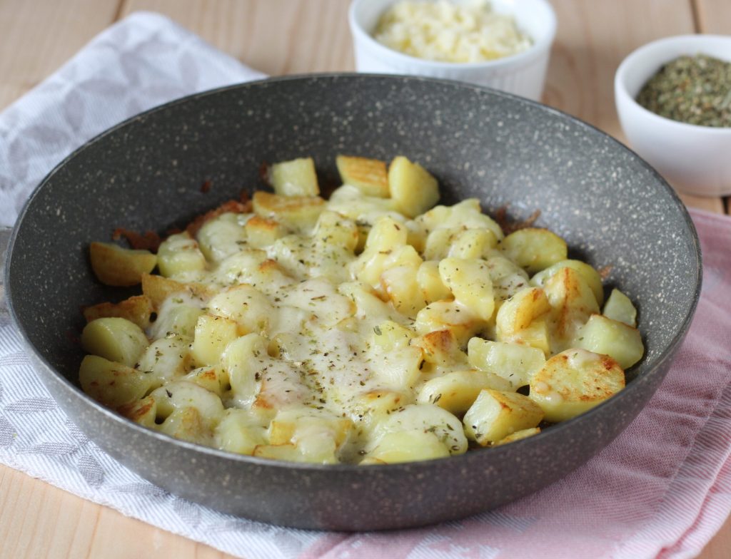 aardappels en mozzarella in de pan