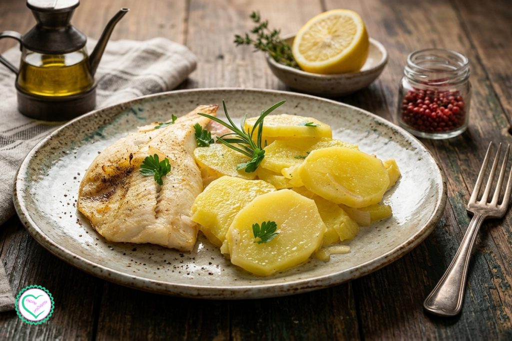 Recept Kabeljauwfilets met aardappelen