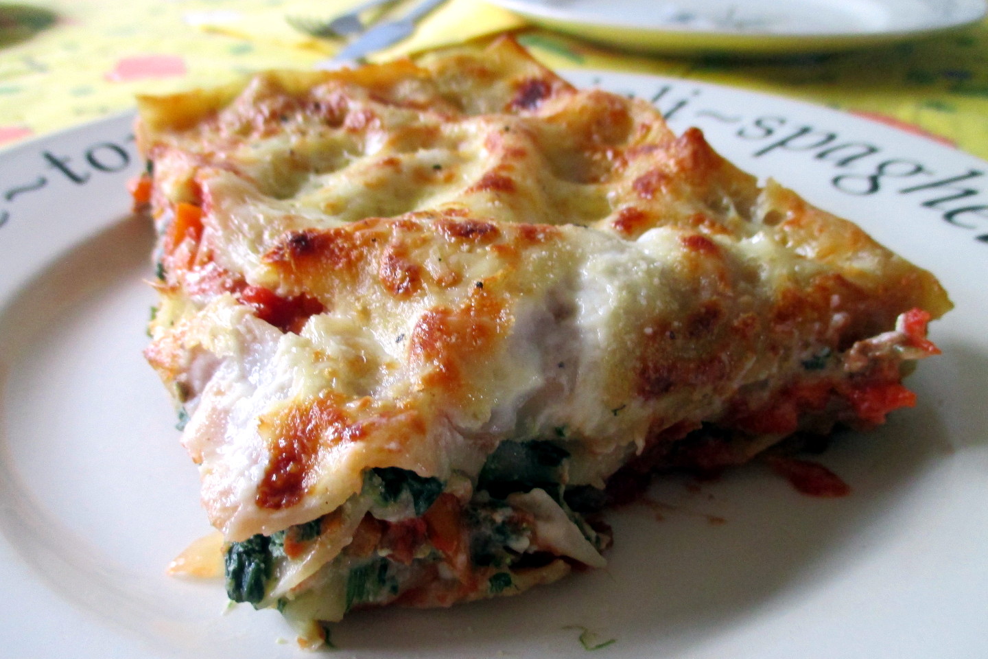 Lasagne ricotta en spinazie