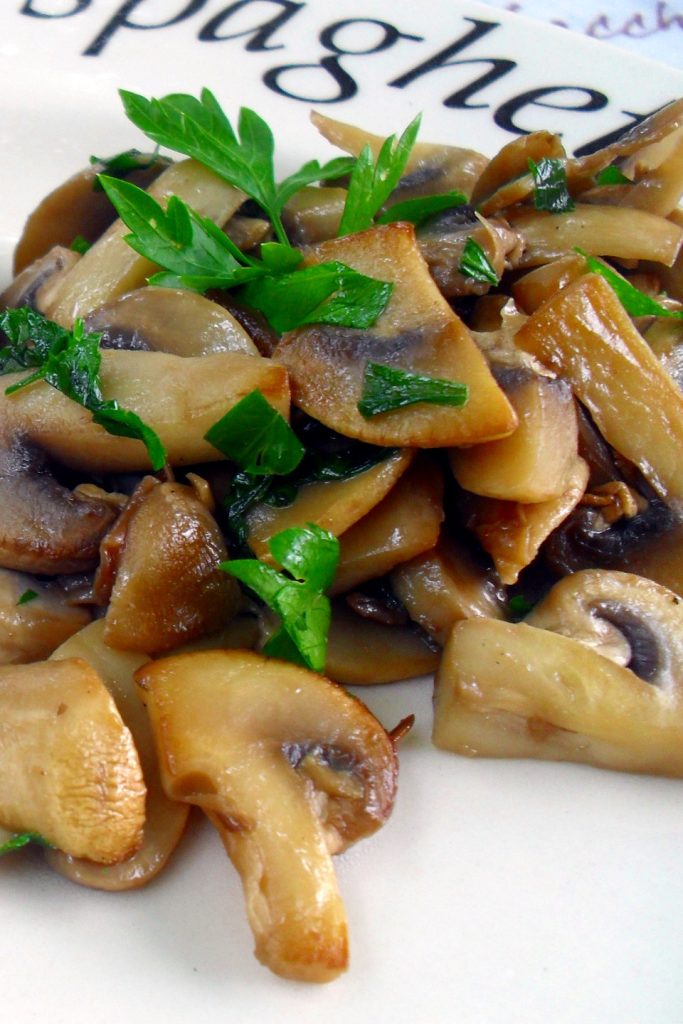 Licht gebakken paddenstoelen, Mangia senza Pancia