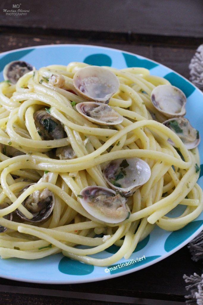 Linguine risotto met venusschelpen