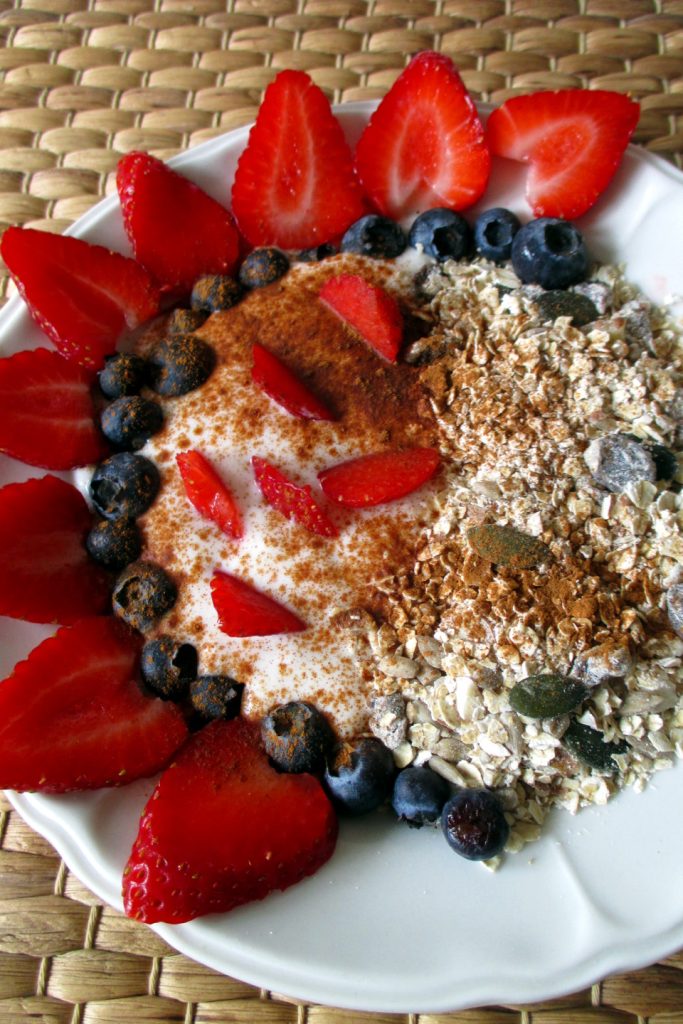 Muesli met yoghurt en fruit, Mangia senza Pancia
