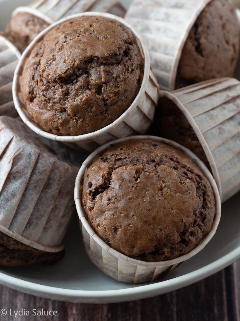 Zachte cacaomuffins