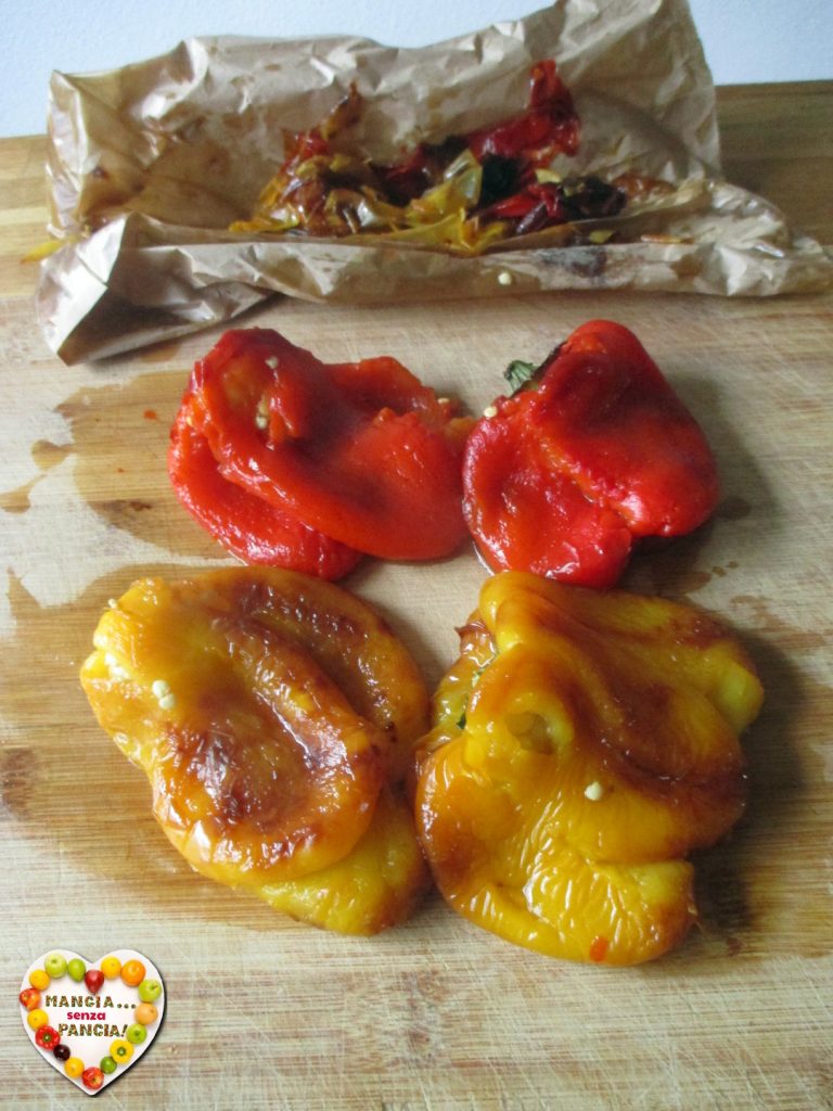 Geroosterde paprika's in de airfryer, Mangia senza Pancia