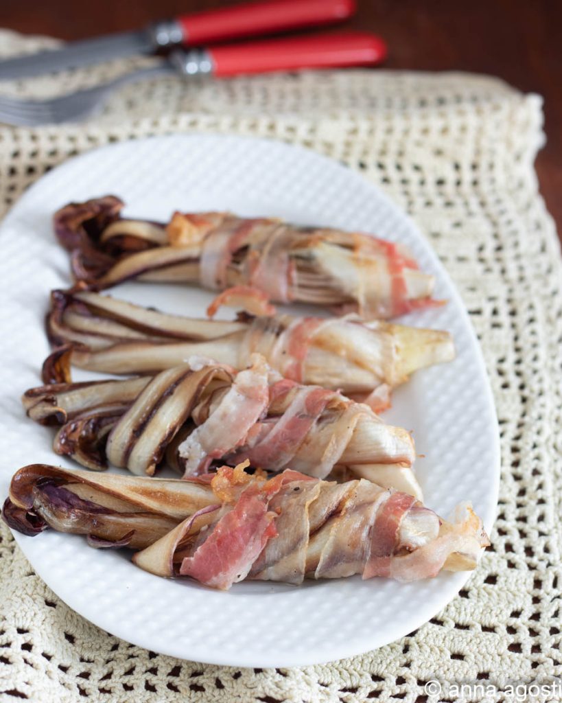 Radicchio met pancetta uit de oven