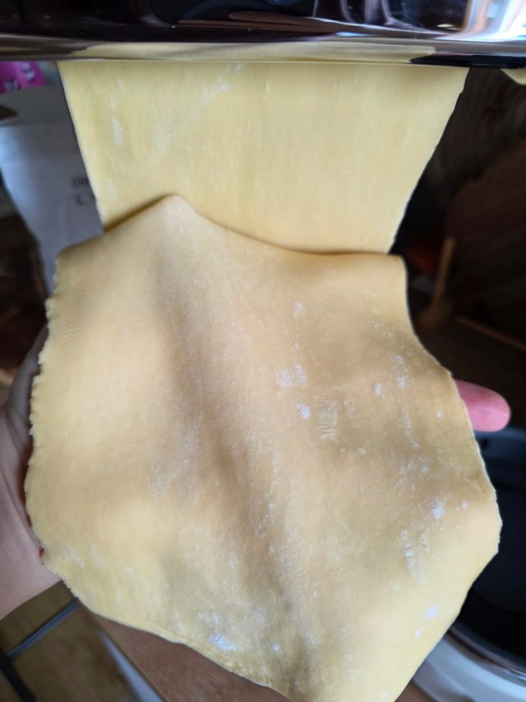 Ravioli met ricotta en spinazie