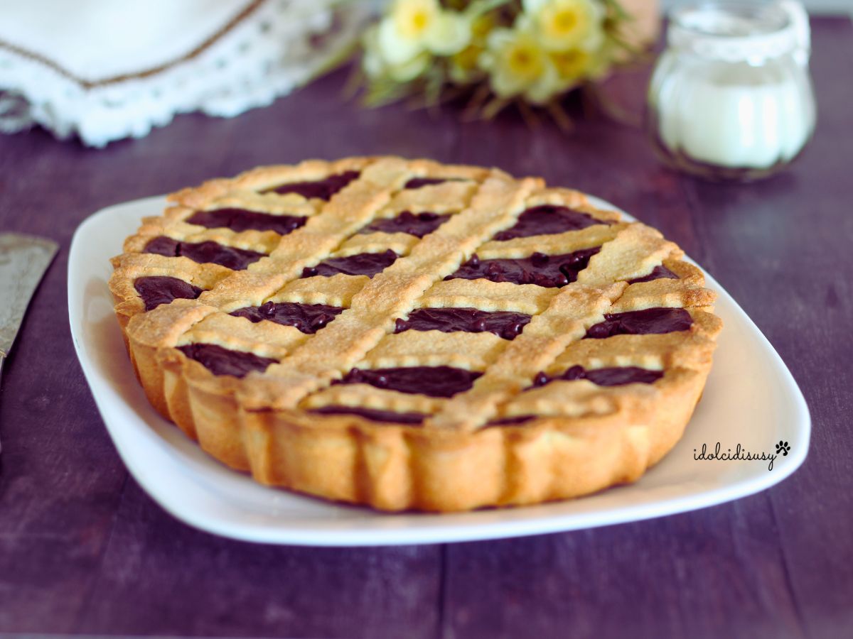 Romige ricotta- en cacao-crostata