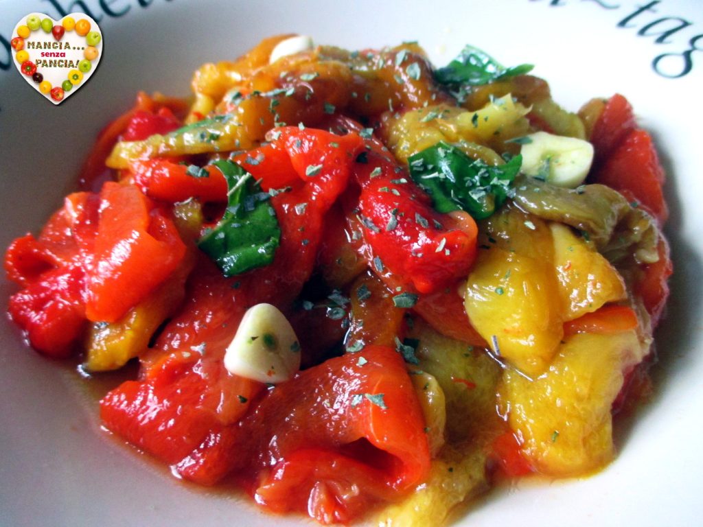 Salade van geroosterde paprika's, Mangia senza Pancia