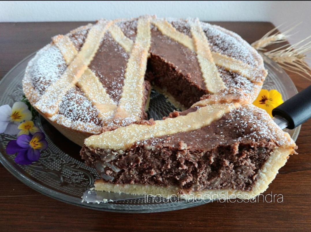 Pastiera met chocolade