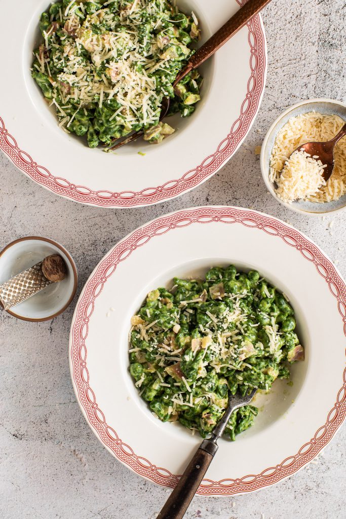 Spinatspätzle - Tiroolse gnocchi met spinazie