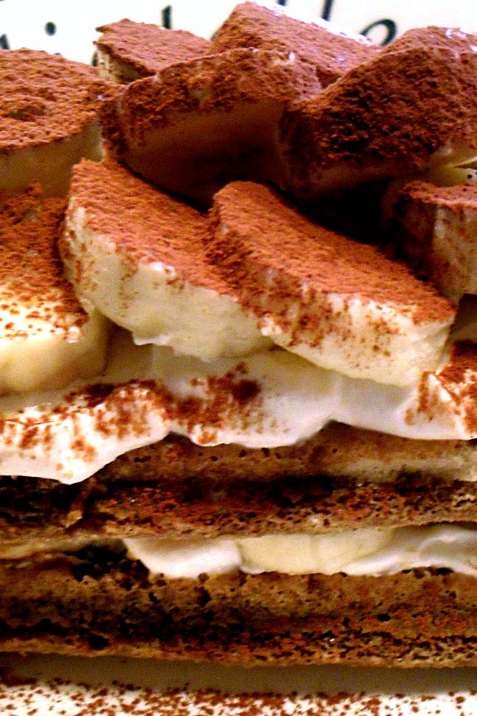 Tiramisù zonder mascarpone met fruit, Mangia senza Pancia