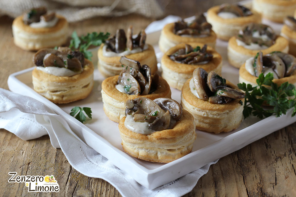 Vol-au-vent met champignons
