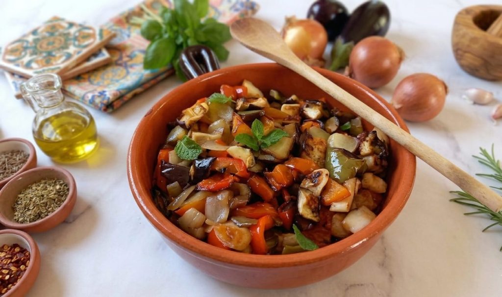 Peperonata zonder te frituren