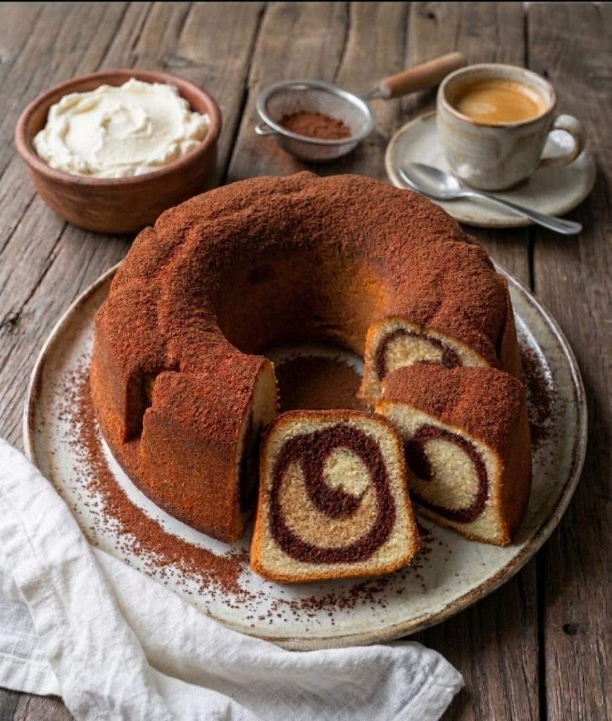 De tiramisù-driekleurige tulband