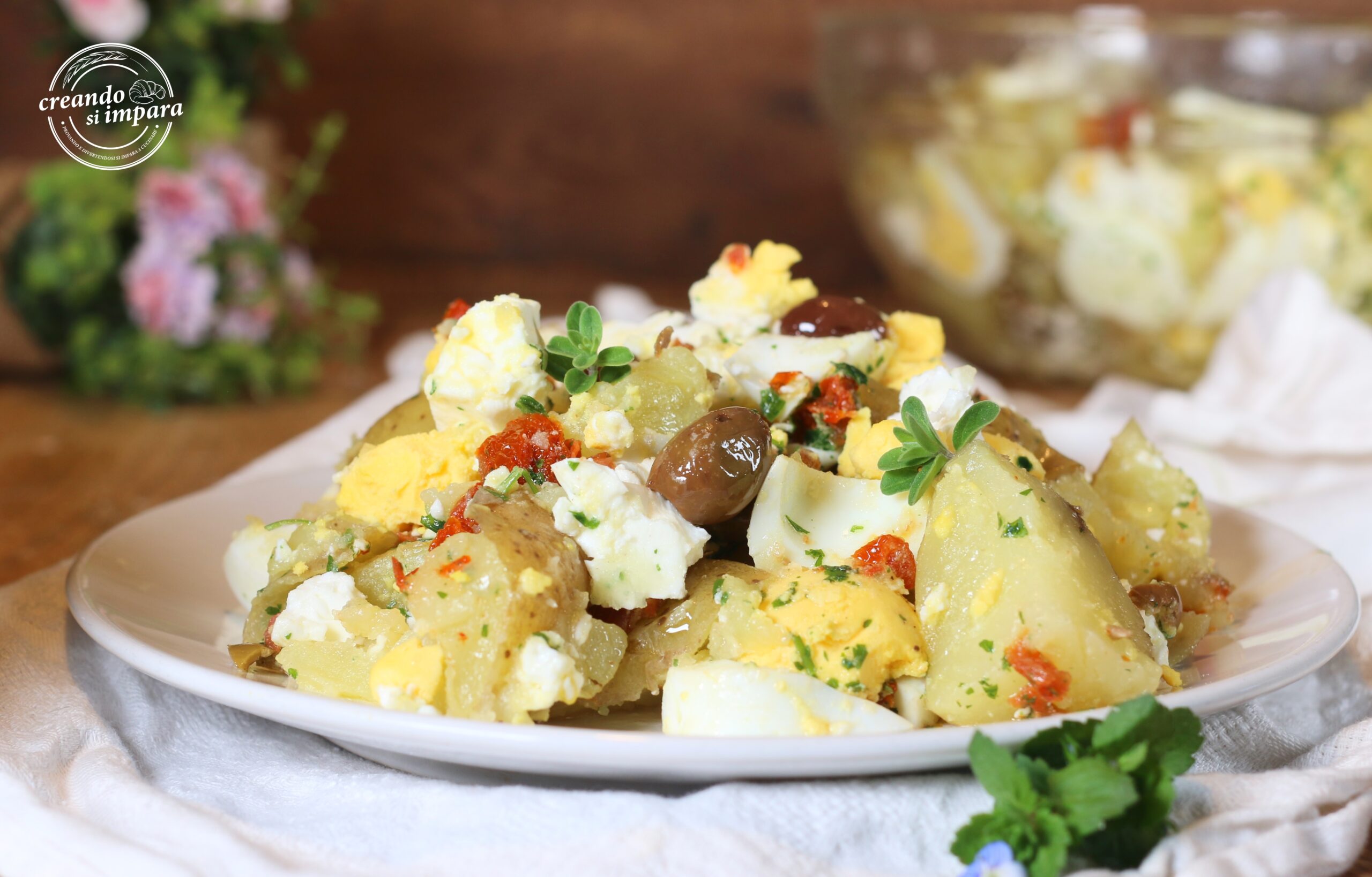 Smaakvolle aardappelsalade met feta