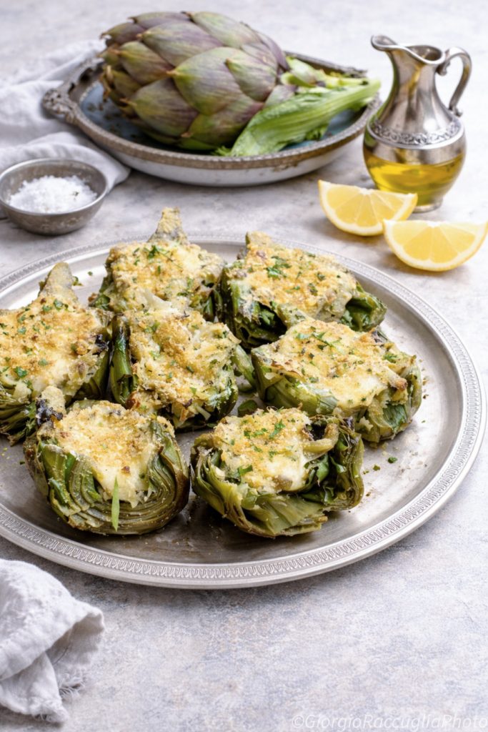 Siciliaanse gegratineerde artisjokken