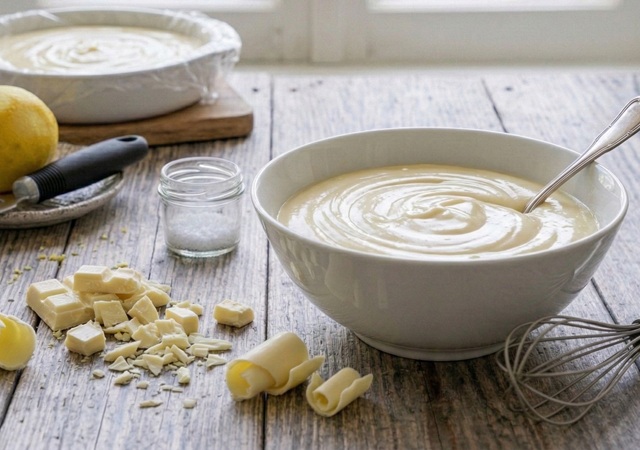 BANKETBAKKERSROOM WITTE CHOCOLADE gemakkelijk en romig
