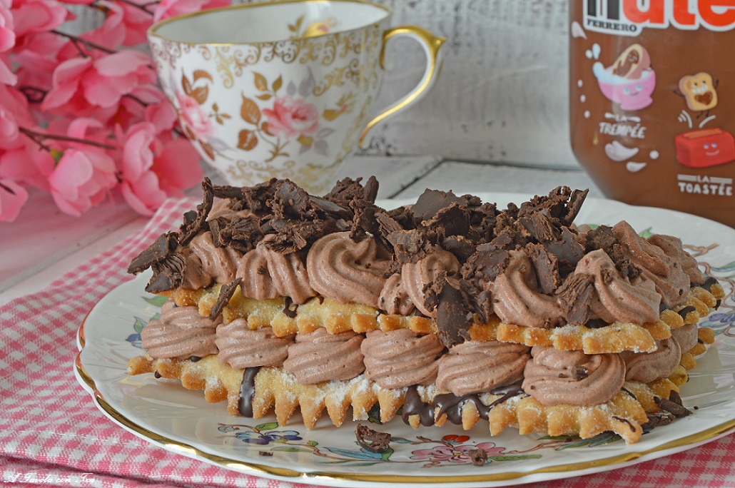 Millefeuille-taart met Nutella en mascarpone – makkelijk en snel
