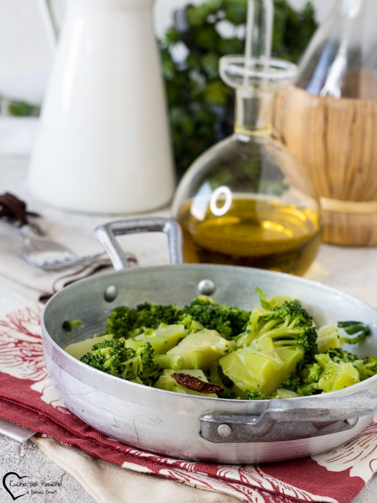 Broccoli in de pan