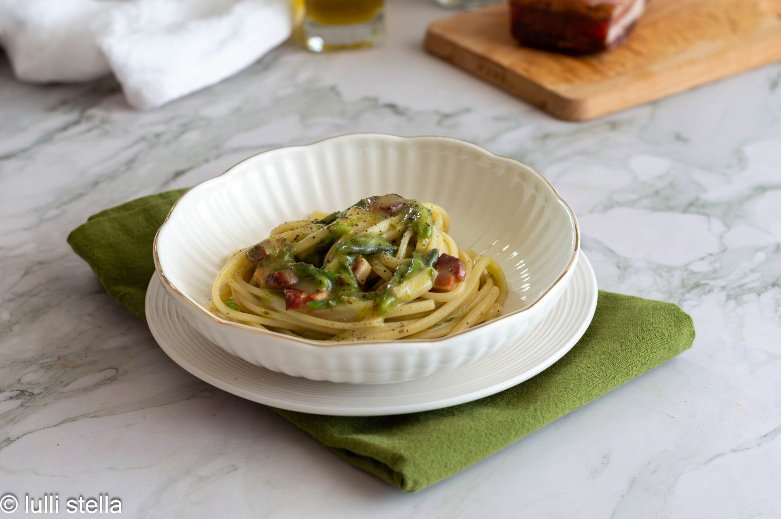 Lenterecept: ciriole met asperges en guanciale (snel en smaakvol)