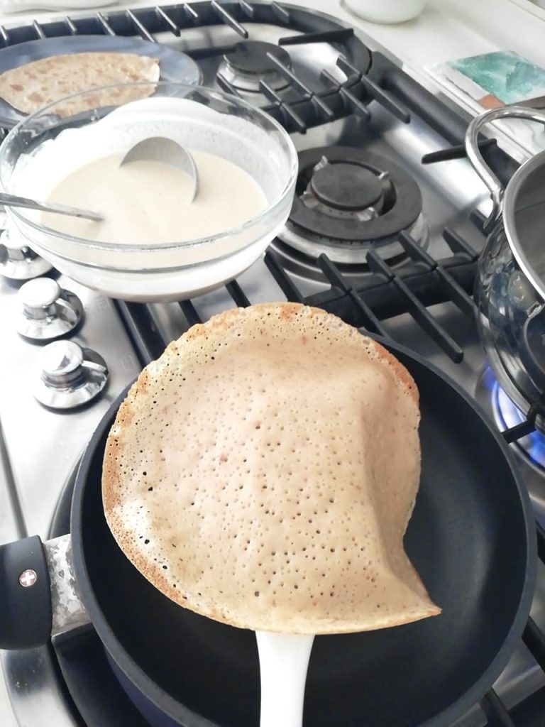 crêpes met amandelen