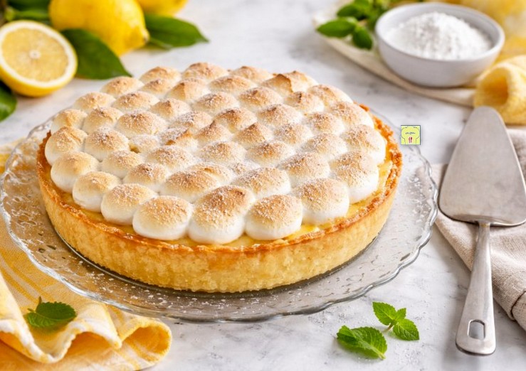 Crostata met citroen en meringue