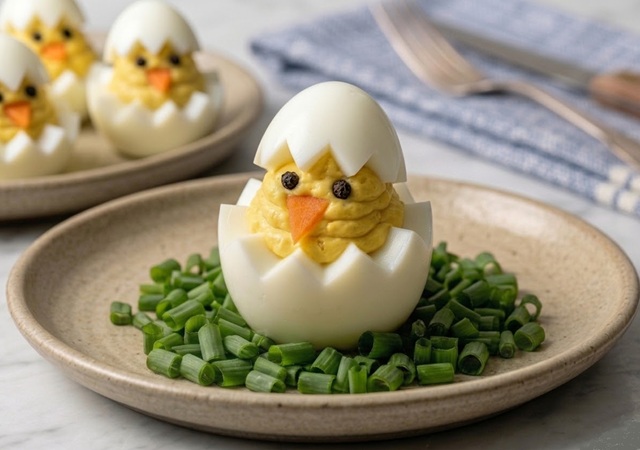 Hardgekookte Kuikenvormige Eieren: Gemakkelijk en Creatief Recept