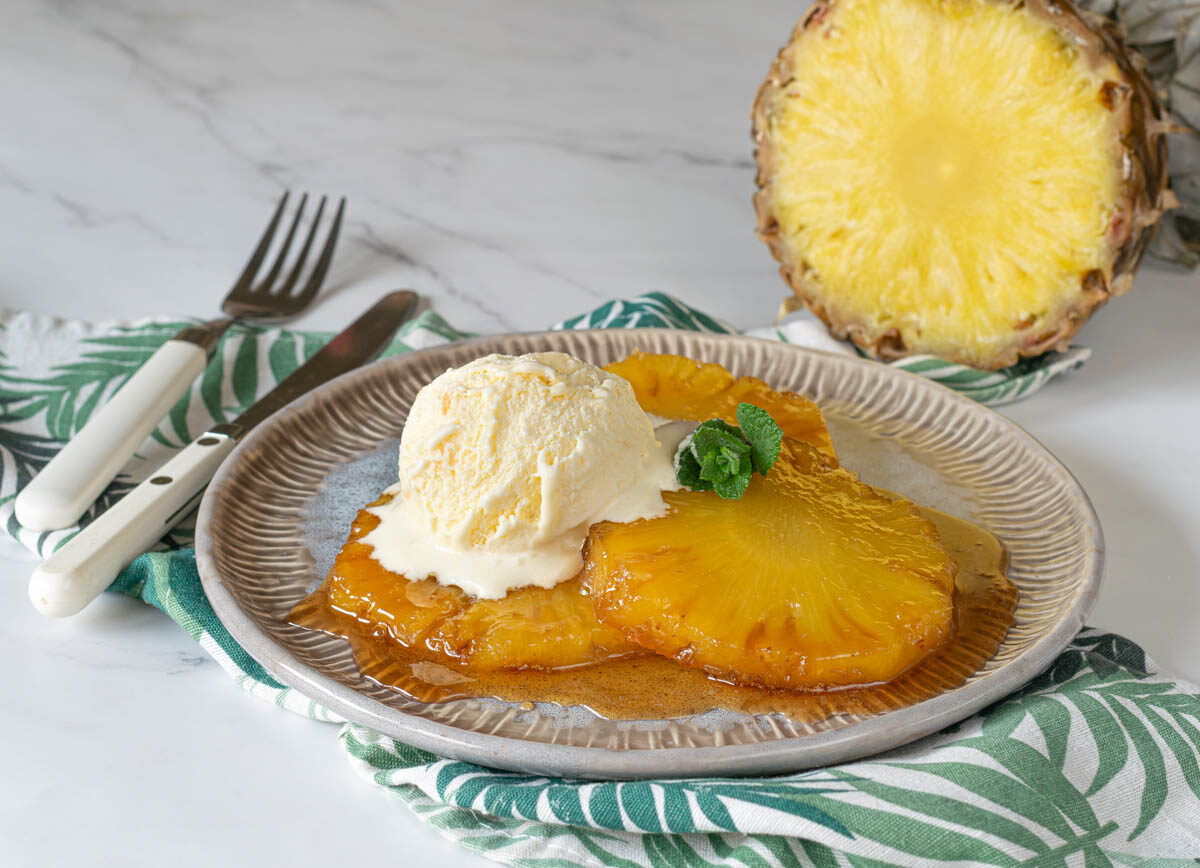 Gekarameliseerde ananas