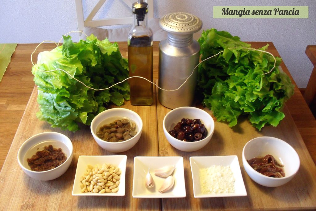 Gevulde scarola of 'mbuttunata, Napolitaans recept, Mangia senza Pancia