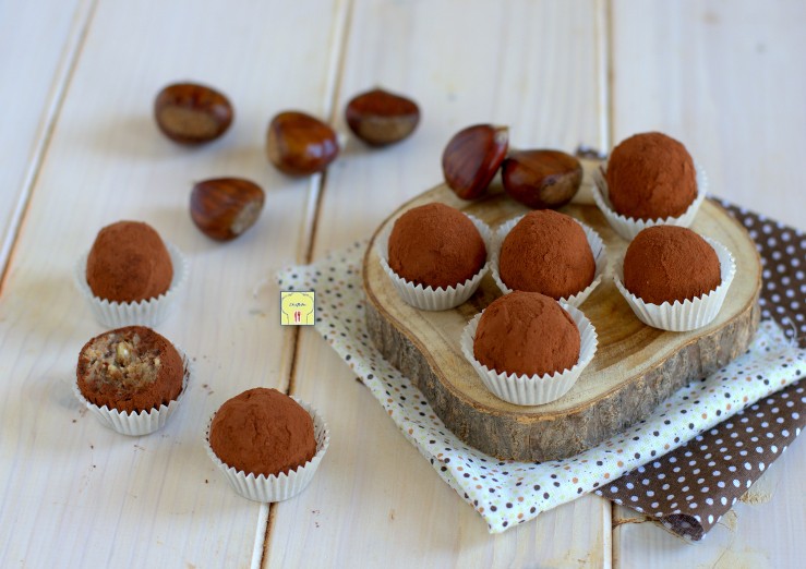 Kastanje- en chocoladetruffels