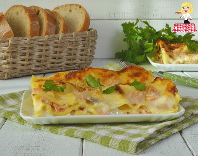 LASAGNE MET ZALM EN BÉCHAMEL
