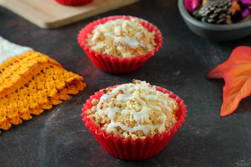 Appelmuffins met hazelnootcrumble