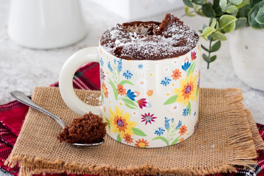 mugcake met Nutella