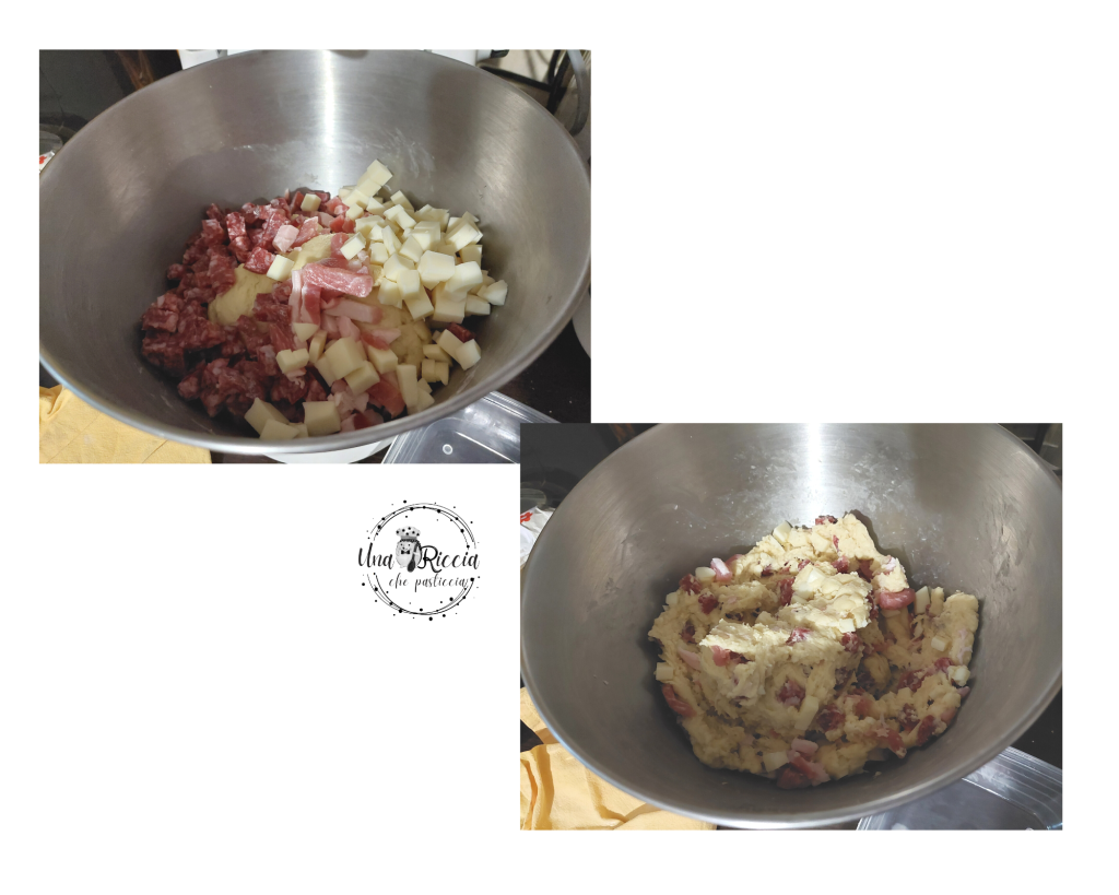 deeg met vleeswaren paasbrood