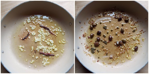 pak choi in de pan - bereiding 1