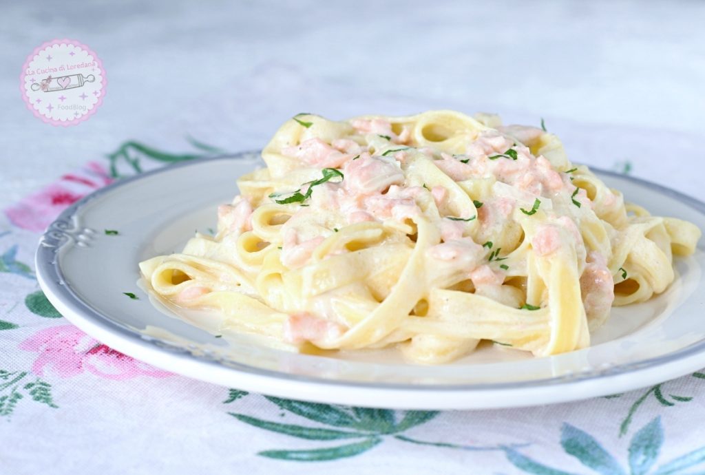 tagliatelle met zalm