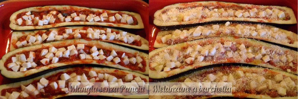 Aubergines in bootjes, gemakkelijk recept, Mangia senza Pancia - bereiding 8