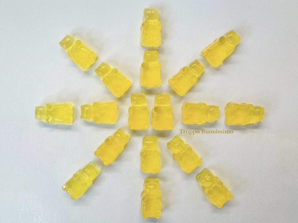 zelfgemaakte gummibeertjes